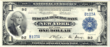 1918 $1.00 New York. GemCU.