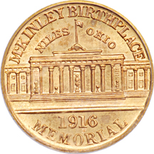 1916 McKinley. PCGS MS-66.