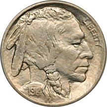 Two Buffalo Nickels.