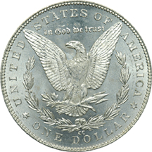 Two Carson City Morgan Dollars. MS-65.