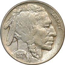 Three MS-60 Buffalo Nickels.