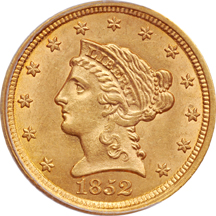 1852 PCGS MS-62.