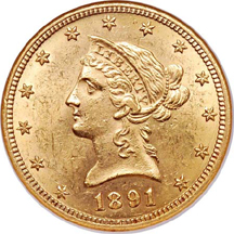 1891-CC NGC MS-62.