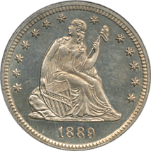 1889 PCGS PF-64 CAM.