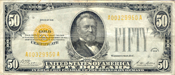 1928 $50.00. VF.