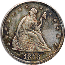 1878 PCGS PF-65.