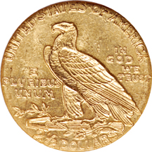 Two Indian Head Quarter Eagles. NGC MS-61.