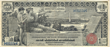 1896 $1.00. XF.