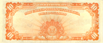 1922 $10.00. CU.