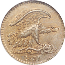 1837 Feuchtwanger Cent Hard Times Token (HT-268, Dies 3-E)