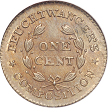 1837 Feuchtwanger Cent Hard Times Token (HT-268, Dies 3-E)