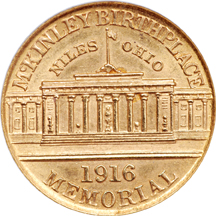 1916 McKinley. ANACS MS-61.