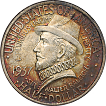 1937 Roanoke. NGC MS-66.