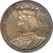 1893 Isabella Quarter. SEGS MS-64.