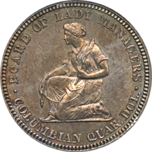 1893 Isabella Quarter. SEGS MS-64.