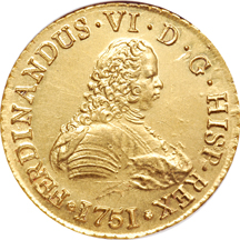 1751-So J Chile 8 Escudo NGC MS-62.