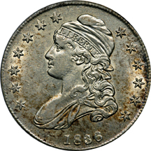 1836 O-114, R-2. ANACS AU-55.