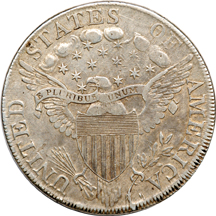 1799 Irregular Date 13 Stars, B-15, BB-152, R-3. XF-40.