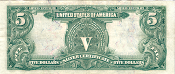 1899 $5.00. XF.