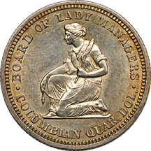 1893 Isabella Quarter. MS-62.