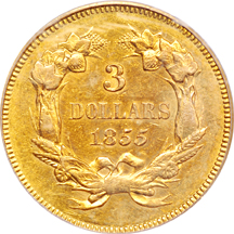 1855 PCGS AU-53.