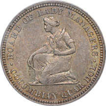 1893 Isabella Quarter. PCGS MS-64.