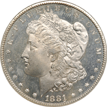 1881-S NGC MS-66 PL.