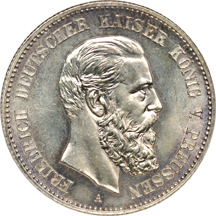 1888 Germany, Prussia Two Mark. NGC MS-64