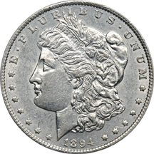 1894 PCGS AU-55.