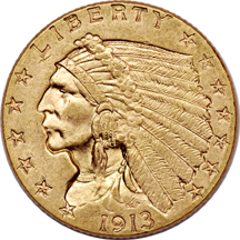 Two Indian Head Quarter Eagles. MS-60.