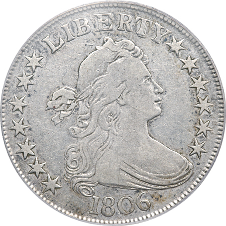 1806 PCGS VF-20 Pointed 6, Stem.