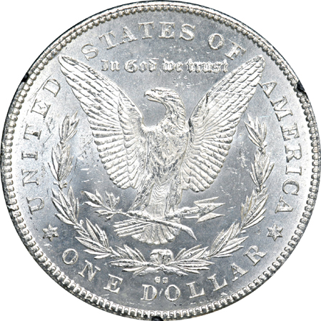 Three GSA Morgan Silver Dollars.