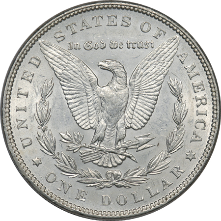 Two 1899 Morgan Silver Dollars.