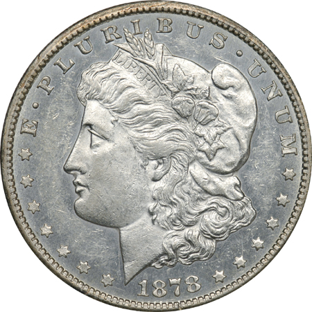 Three 1878-CC Morgan Silver Dollars.