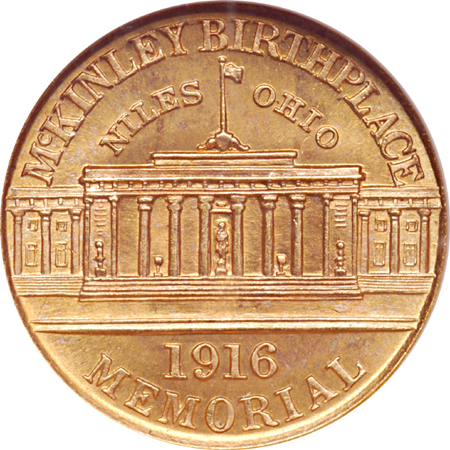 1916 McKinley. NGC MS-66.