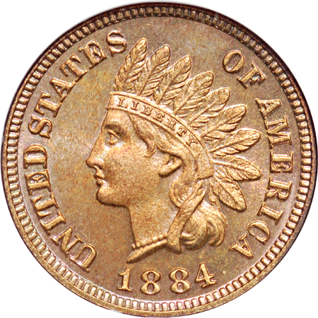 1884 NGC PF-66 RD.