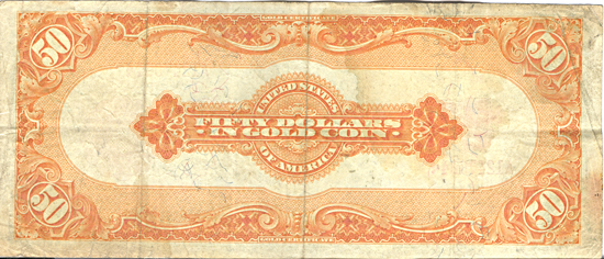 1913 $50.00.  VF.