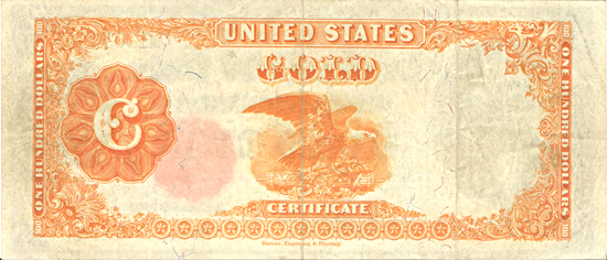 1922-C $100.00.  VF.