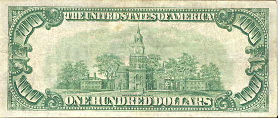 1928 $100.00.  VF.