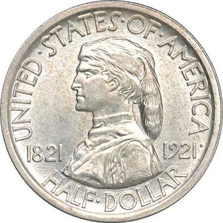 1921 Missouri. AU-50.