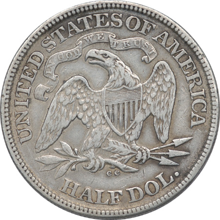 1873-CC No Arrows. VF-35.