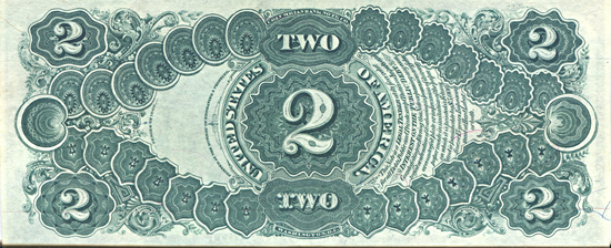 1880 $2.00.  Large Seal Red Numbers. CHCU.