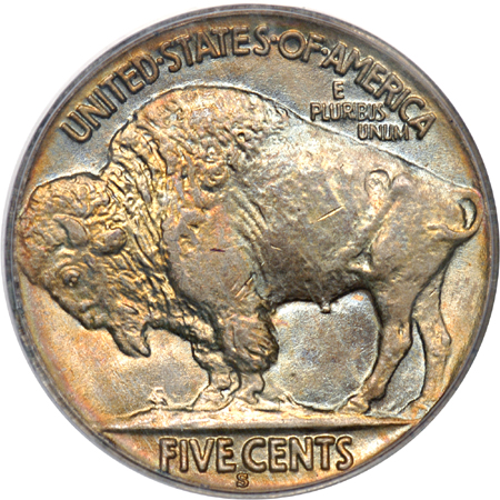  Six Buffalo Nickels.