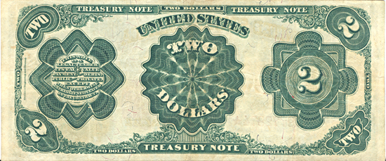 1891 $2.00.  VF.