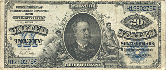 1891 $20.00.  F.