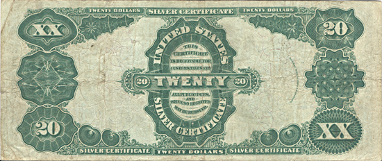 1891 $20.00.  F.