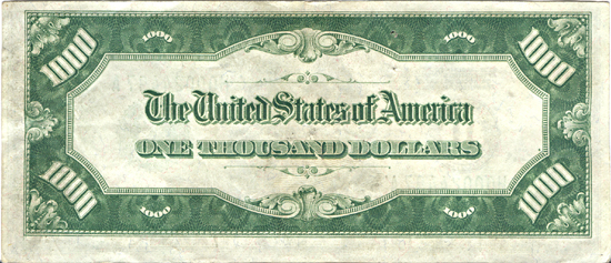 1928 $1,000.00 St. Louis.  AU.