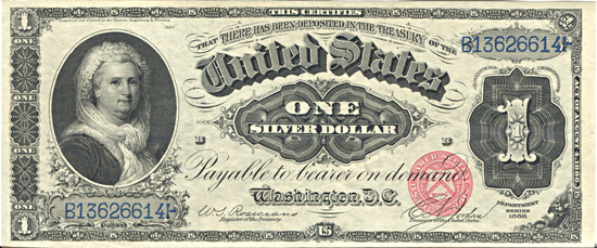 1886 $1.00.  CU.