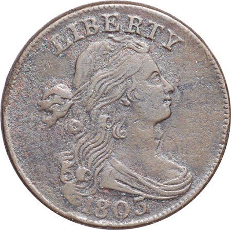 Ten 1803 Draped Bust Cents.