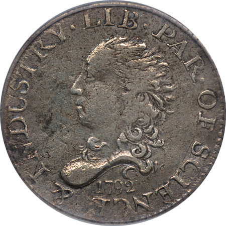 1792 PCGS VF-25.